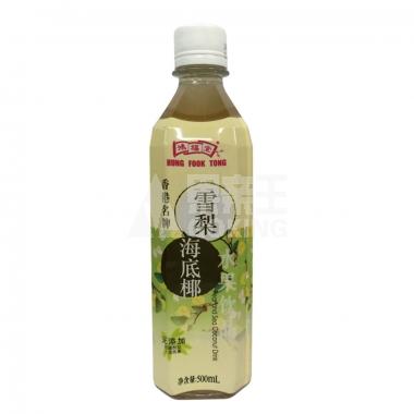 (无奖)鸿福堂雪梨海底椰水果饮品500ml/瓶