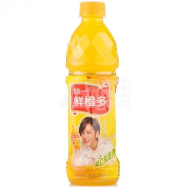 统一鲜橙多胶瓶装450ml/瓶