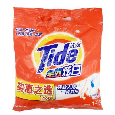 汰渍全效炫白加衣领净精华洗衣粉1kg/包