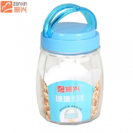 【折价】振兴YH5882玻璃储物罐冰箱食品保鲜盒1060ML**/个