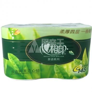 心相印BT1402茶语系列四层卷纸(2卷装)**/组