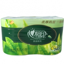心相印BT1402茶语系列四层卷纸(2卷装)**/组