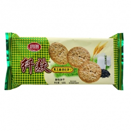 思朗纤麸粗粮消化饼黑芝麻味168g/包