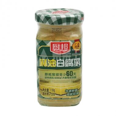 厨邦麻油白腐乳118g/瓶