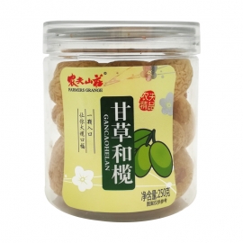 农夫山庄甘草和榄精品瓶装250g#/罐