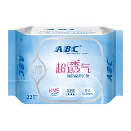 ABC超透气劲吸棉柔护垫量...