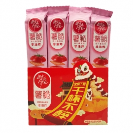 洽洽喀吱脆薯片鸡汁番茄味51g/条