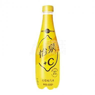 怡泉+C柠檬味汽水胶瓶400ml/瓶