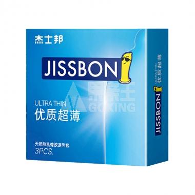 杰士邦优质超薄安全套3片**/盒