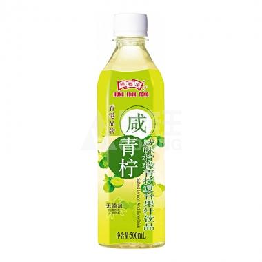 (无奖)鸿福堂咸青柠复合果汁饮品500ml/瓶