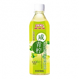 (无奖)鸿福堂咸青柠复合果汁饮品500ml/瓶