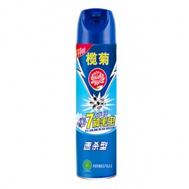 榄菊杀虫气雾剂速杀型(蓝罐)600ml/瓶