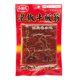 小渝儿泡椒臭牛板筋90g/袋