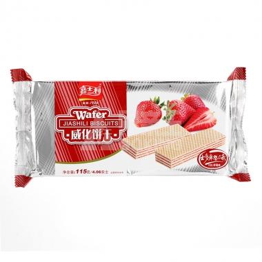嘉士利威化饼草莓味115g/包