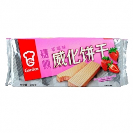 嘉顿威化饼干草莓味200g...