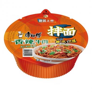 康师傅干拌面香辣牛肉127g/碗