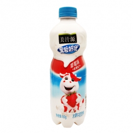 美汁源果粒奶优草莓味450ml/瓶