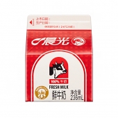 【必须低温奶柜保存】10天 晨光屋型纯鲜奶236ml/盒