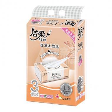 L大号135抽（3包）洁柔（软抽）FacePR069-03百花香味/包