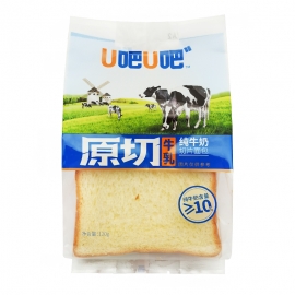 U吧U吧牛乳纯牛奶切片面包120g90天/包