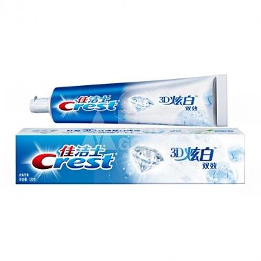 佳洁士牙膏3D炫白(双效)120g/支
