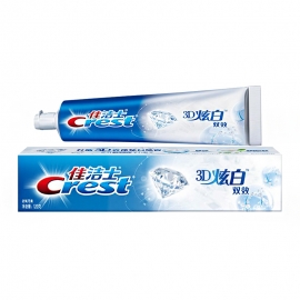 佳洁士牙膏3D炫白(双效)120g/支