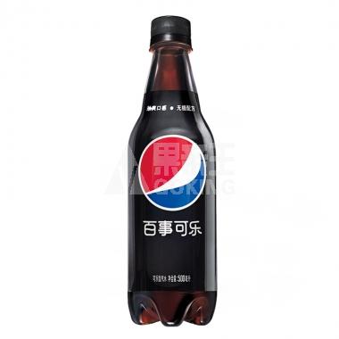 百事可乐中瓶无糖原味汽水500ml/瓶