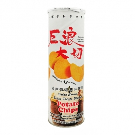 (马来西亚)EDO巨浪大切薯片沙律酱焗味150g/罐