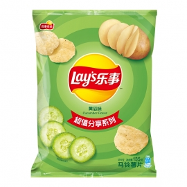 乐事黄瓜味薯片135g/包