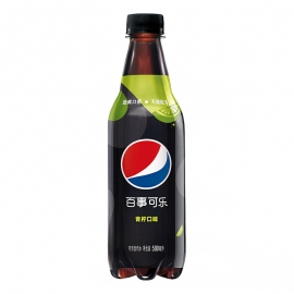 百事可乐中瓶无糖青柠汽水500ml/瓶