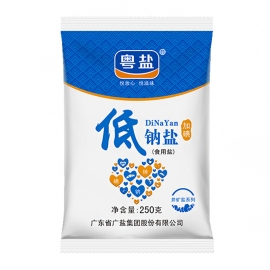 粤盐低钠食用盐加碘250g...