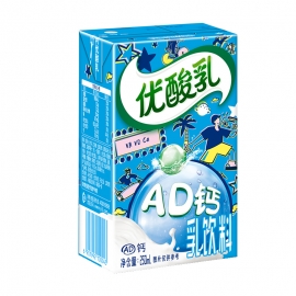 伊利优酸乳AD钙250ml/盒
