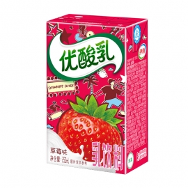 伊利优酸乳草莓味250ml/盒