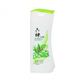 六神清凉爽肤绿茶+甘草沐浴露200ml/瓶