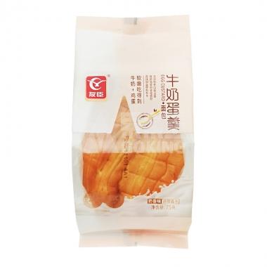 友臣牛奶蛋羹面包75g90天/包