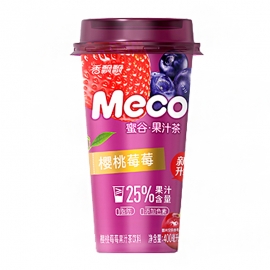 香飘飘Meco蜜谷果汁茶(樱桃莓莓)400ml/杯