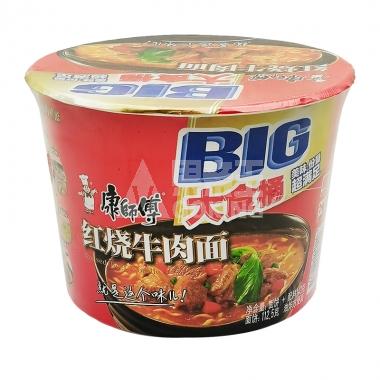 康师傅(大食桶)红烧牛肉面143g/桶