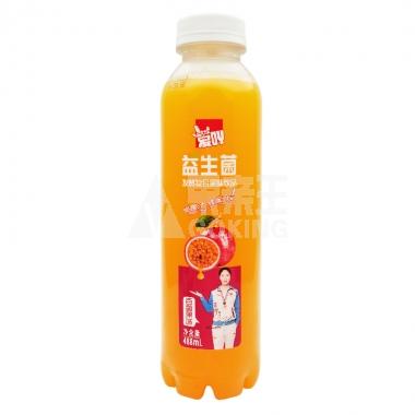 爱吖益生菌发酵复合果汁百香果味488ml/瓶