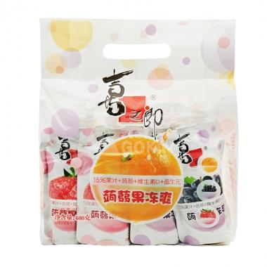 喜之郎蒟蒻果冻爽袋装600g**/袋