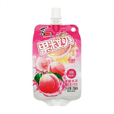 喜之郎CiCi果粒爽水蜜桃味258ml/袋