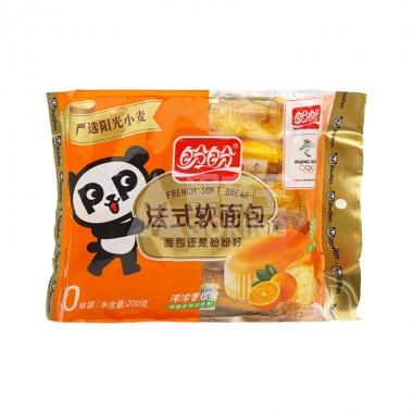 盼盼软面包香橙味200g180天/包