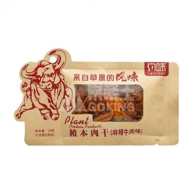 约味植本肉干麻辣牛肉味28g**/包
