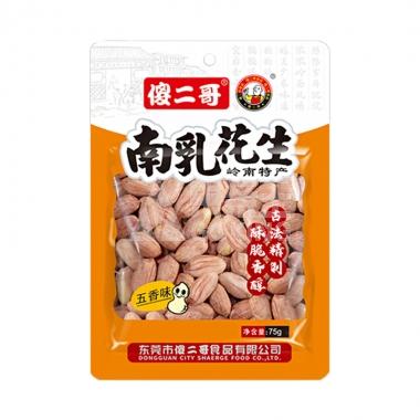 傻二哥南乳花生五香味75g/包