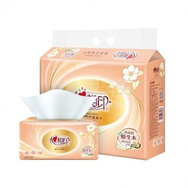 130抽（6个装）心相印DT24130（软抽）百分百原生木三层/包