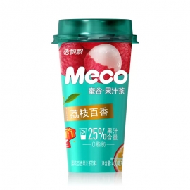 香飘飘荔枝百香如鲜杯装果茶400ml/杯