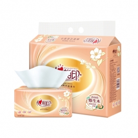 130抽（6个装）心相印DT24130（软抽）百分百原生木三层/包
