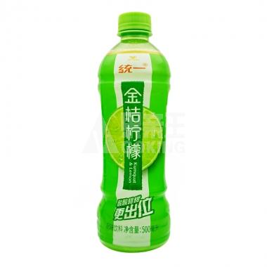 统一金桔柠檬风味饮料原味500ml/瓶