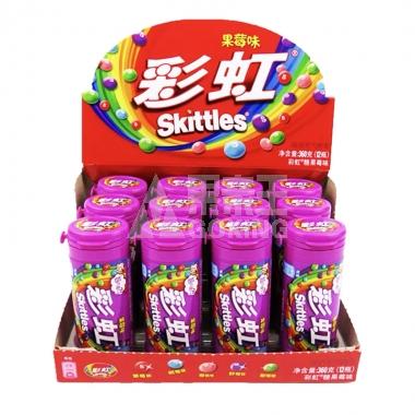彩虹果汁糖果莓味迷你筒30g/瓶
