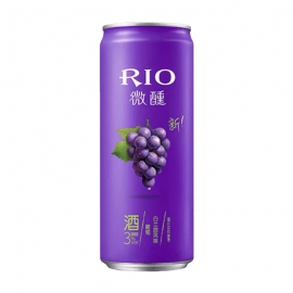 RIO锐澳微醺3度葡萄白兰地味鸡尾酒330ml/罐