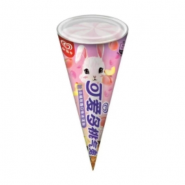 T可爱多甜筒白桃玫瑰口味冰淇淋68G